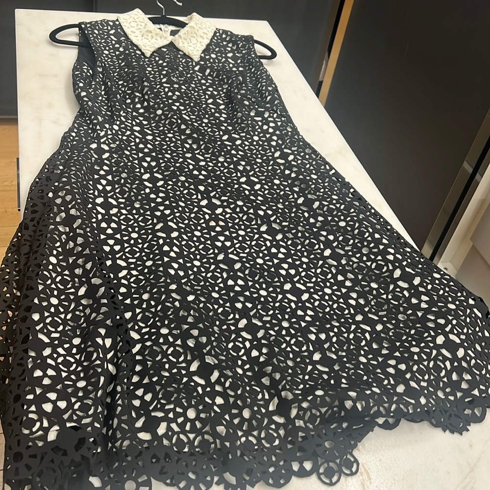 Gorgeous dress , black and white , beautiful pattern, very classy and elegant